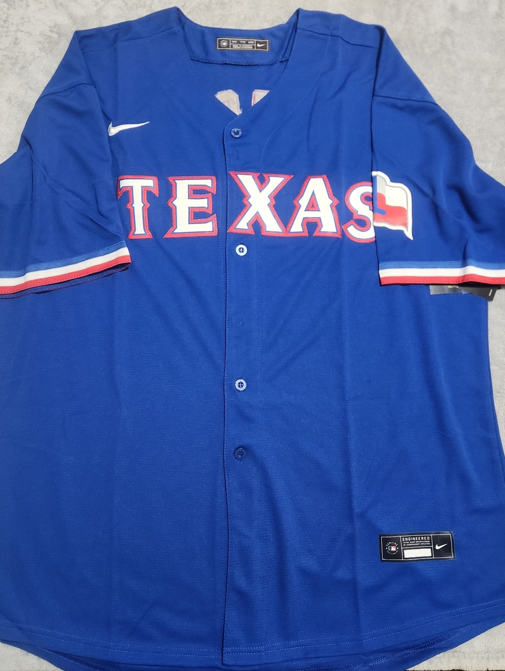 C. Seager Rangers Blue Jersey
